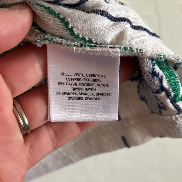 Anthropologie Meadow Rue Cartenga Floral Embroidered Tank Top Medium Boho Spring - Picture 6 of 7